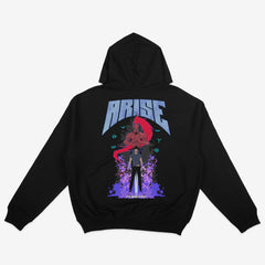 Solo Leveling - Jinwoo x Igris - Heavy Oversized Hoodie - Black