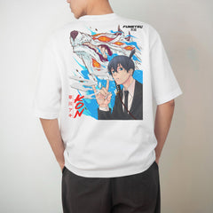 Chainsaw Man - Aki x Kon - Heavy Oversized Shirt